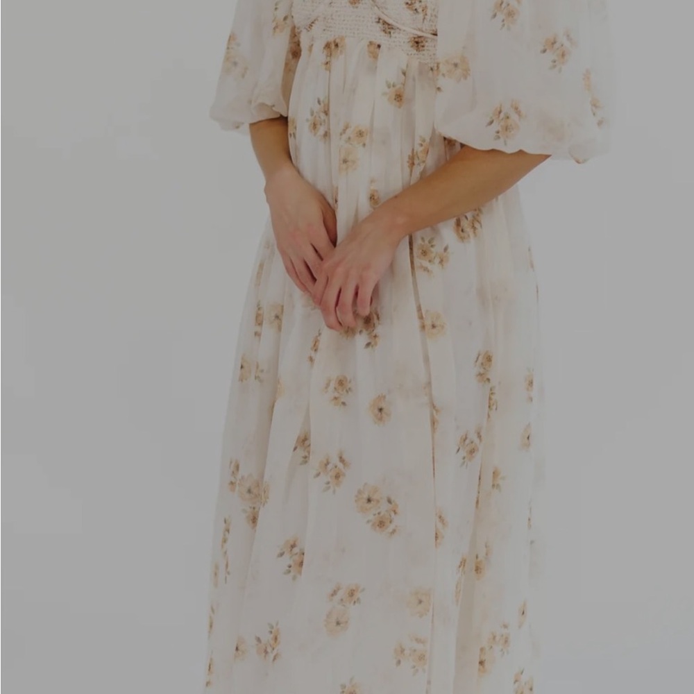 Worth Collective Floral Midi Dress